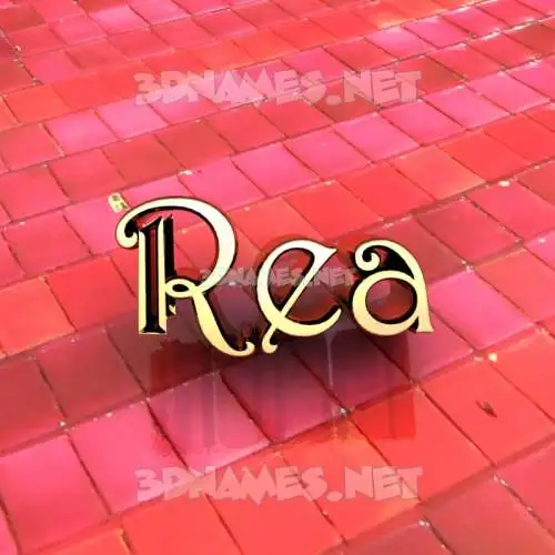 rea in Red Tiles style - 3D name wallpaper rea in Red Tiles style - 3D name wallpaper
