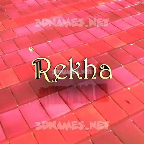 rekha in Red Tiles style - 3D name wallpaper rekha in Red Tiles style - 3D name wallpaper