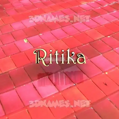 ritika in Red Tiles style - 3D name wallpaper ritika in Red Tiles style - 3D name wallpaper