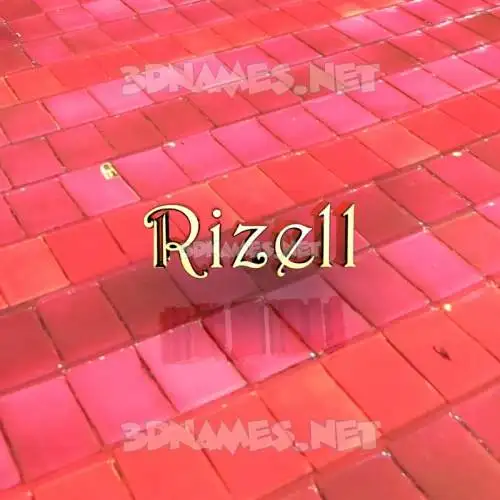 rizell in Red Tiles style - 3D name wallpaper rizell in Red Tiles style - 3D name wallpaper