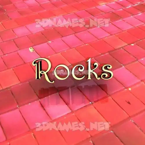 rocks in Red Tiles style - 3D name wallpaper rocks in Red Tiles style - 3D name wallpaper