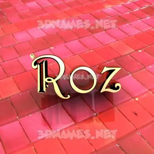 roz in Red Tiles style - 3D name wallpaper roz in Red Tiles style - 3D name wallpaper