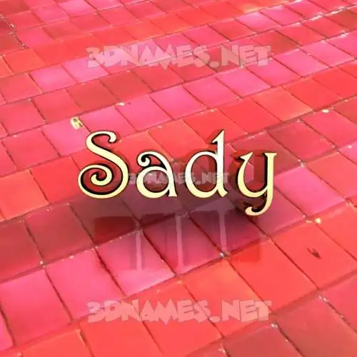sady in Red Tiles style - 3D name wallpaper sady in Red Tiles style - 3D name wallpaper