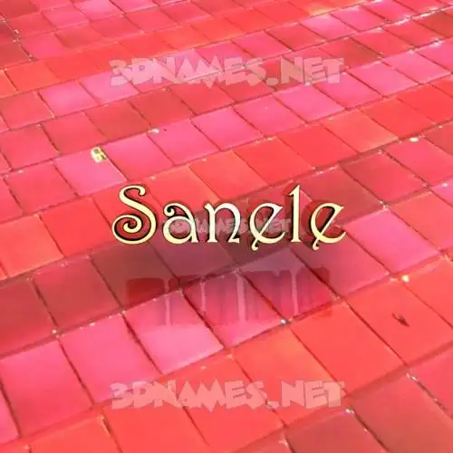 sanele in Red Tiles style - 3D name wallpaper sanele in Red Tiles style - 3D name wallpaper