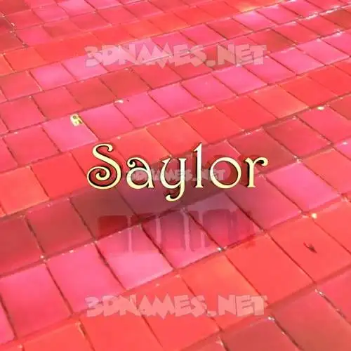 saylor in Red Tiles style - 3D name wallpaper saylor in Red Tiles style - 3D name wallpaper