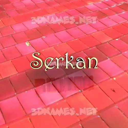 serkan in Red Tiles style - 3D name wallpaper serkan in Red Tiles style - 3D name wallpaper