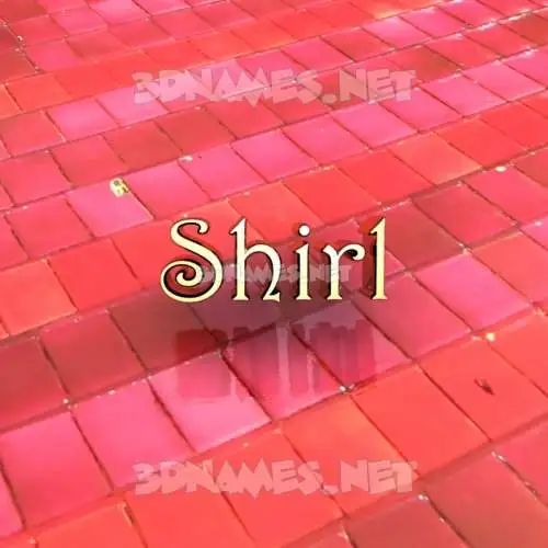 shirl in Red Tiles style - 3D name wallpaper shirl in Red Tiles style - 3D name wallpaper
