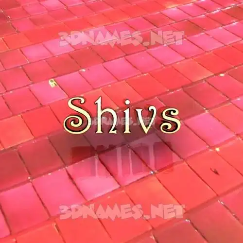 shivs in Red Tiles style - 3D name wallpaper shivs in Red Tiles style - 3D name wallpaper