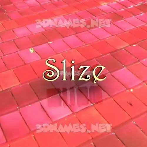 slize in Red Tiles style - 3D name wallpaper slize in Red Tiles style - 3D name wallpaper