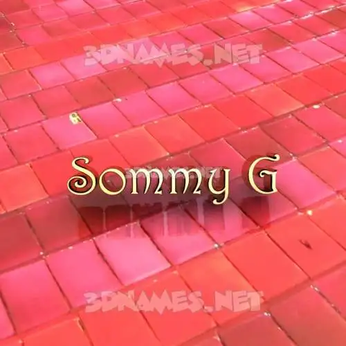 sommy g in Red Tiles style - 3D name wallpaper sommy g in Red Tiles style - 3D name wallpaper