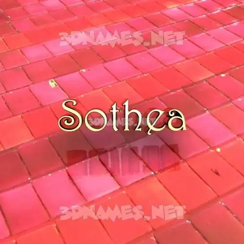 sothea in Red Tiles style - 3D name wallpaper sothea in Red Tiles style - 3D name wallpaper