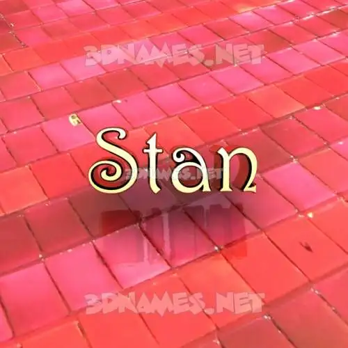 stan in Red Tiles style - 3D name wallpaper stan in Red Tiles style - 3D name wallpaper