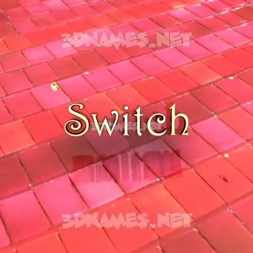 switch in Red Tiles style - 3D name wallpaper