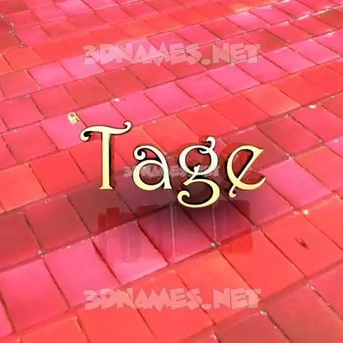 tage in Red Tiles style - 3D name wallpaper tage in Red Tiles style - 3D name wallpaper