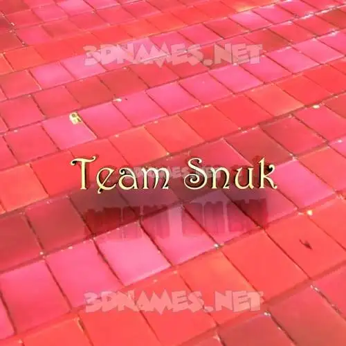 team snuk in Red Tiles style - 3D name wallpaper
