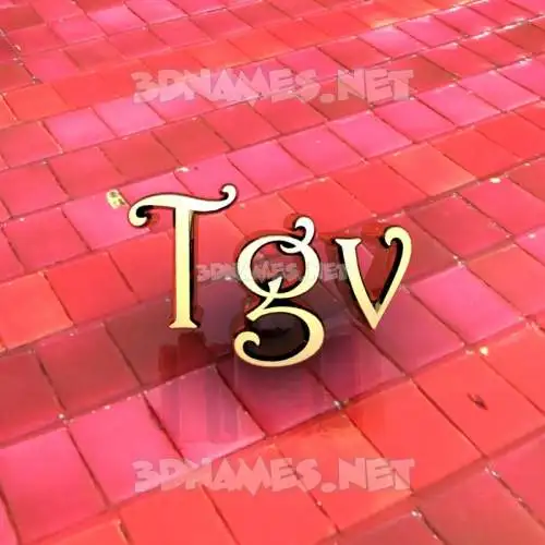 tgv in Red Tiles style - 3D name wallpaper tgv in Red Tiles style - 3D name wallpaper