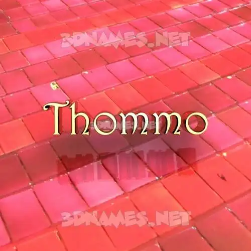 thommo in Red Tiles style - 3D name wallpaper thommo in Red Tiles style - 3D name wallpaper