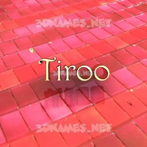 tiroo in Red Tiles style - 3D name wallpaper tiroo in Red Tiles style - 3D name wallpaper
