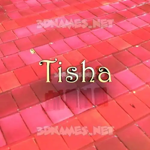 tisha in Red Tiles style - 3D name wallpaper tisha in Red Tiles style - 3D name wallpaper