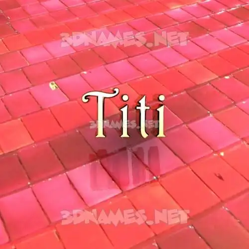 titi in Red Tiles style - 3D name wallpaper titi in Red Tiles style - 3D name wallpaper