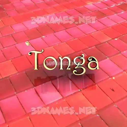 tonga in Red Tiles style - 3D name wallpaper tonga in Red Tiles style - 3D name wallpaper