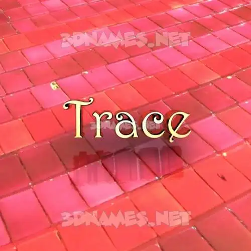 trace in Red Tiles style - 3D name wallpaper trace in Red Tiles style - 3D name wallpaper