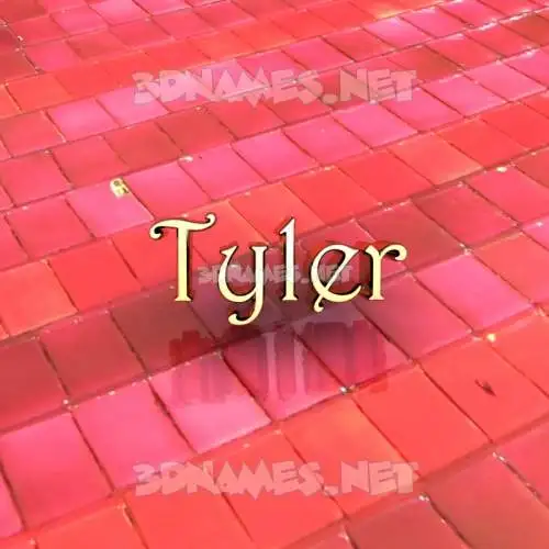 tyler in Red Tiles style - 3D name wallpaper tyler in Red Tiles style - 3D name wallpaper