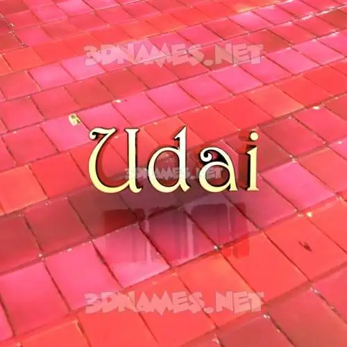 udai in Red Tiles style - 3D name wallpaper udai in Red Tiles style - 3D name wallpaper