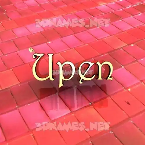 upen in Red Tiles style - 3D name wallpaper upen in Red Tiles style - 3D name wallpaper