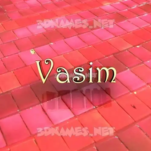vasim in Red Tiles style - 3D name wallpaper vasim in Red Tiles style - 3D name wallpaper