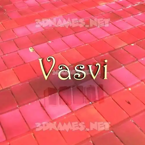 vasvi in Red Tiles style - 3D name wallpaper vasvi in Red Tiles style - 3D name wallpaper