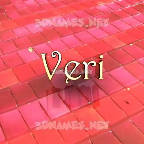 veri in Red Tiles style - 3D name wallpaper veri in Red Tiles style - 3D name wallpaper