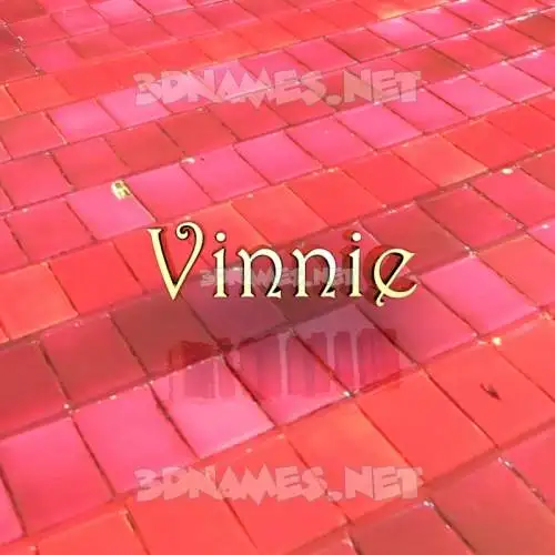 vinnie in Red Tiles style - 3D name wallpaper vinnie in Red Tiles style - 3D name wallpaper