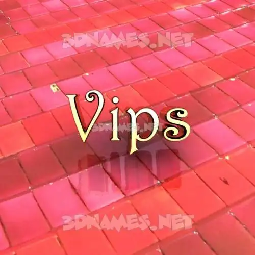 vips in Red Tiles style - 3D name wallpaper vips in Red Tiles style - 3D name wallpaper