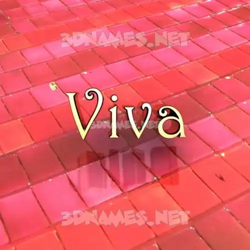 viva in Red Tiles style - 3D name wallpaper viva in Red Tiles style - 3D name wallpaper