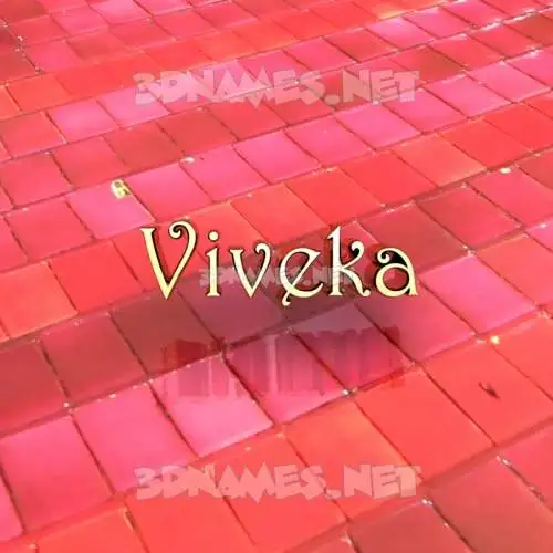 viveka in Red Tiles style - 3D name wallpaper viveka in Red Tiles style - 3D name wallpaper