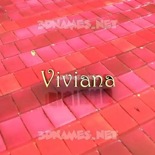 viviana in Red Tiles style - 3D name wallpaper viviana in Red Tiles style - 3D name wallpaper