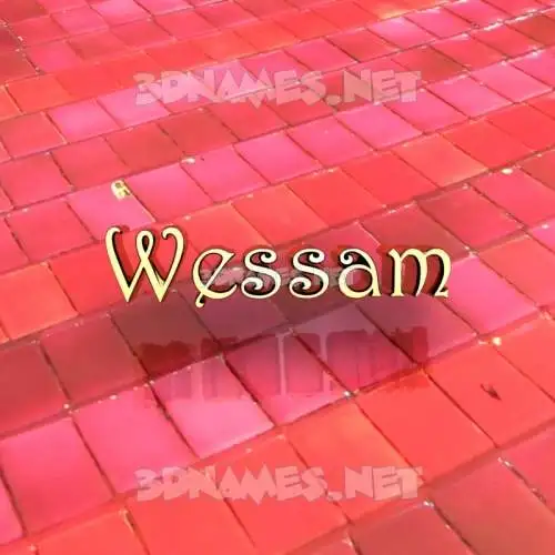 wessam in Red Tiles style - 3D name wallpaper wessam in Red Tiles style - 3D name wallpaper