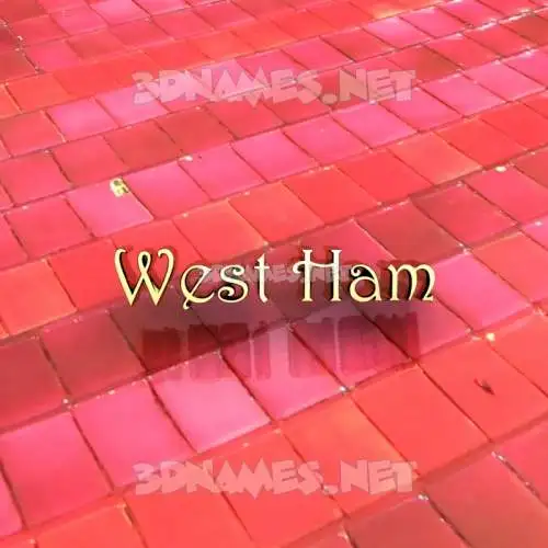 west ham in Red Tiles style - 3D name wallpaper west ham in Red Tiles style - 3D name wallpaper