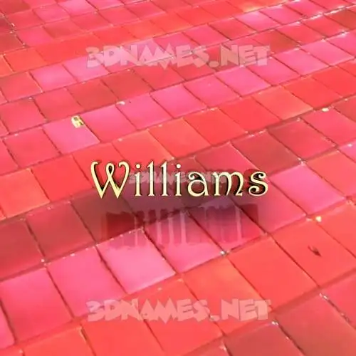 williams in Red Tiles style - 3D name wallpaper williams in Red Tiles style - 3D name wallpaper