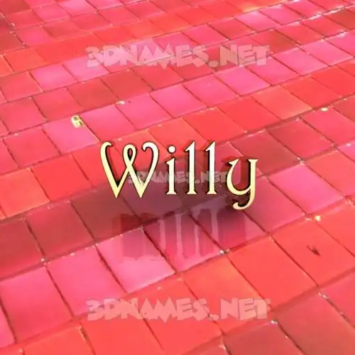 willy in Red Tiles style - 3D name wallpaper willy in Red Tiles style - 3D name wallpaper