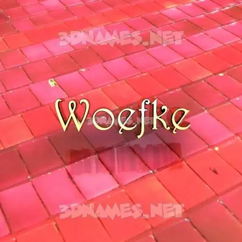 woefke in Red Tiles style - 3D name wallpaper woefke in Red Tiles style - 3D name wallpaper