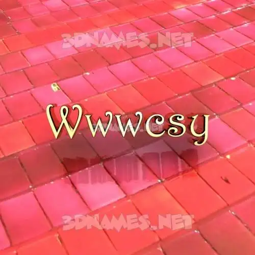 wwwcsy in Red Tiles style - 3D name wallpaper wwwcsy in Red Tiles style - 3D name wallpaper