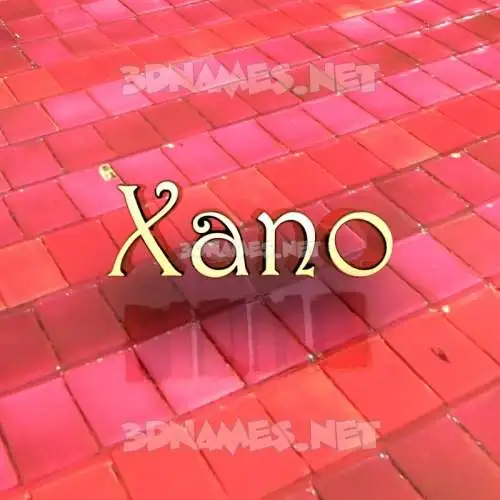 xano in Red Tiles style - 3D name wallpaper xano in Red Tiles style - 3D name wallpaper