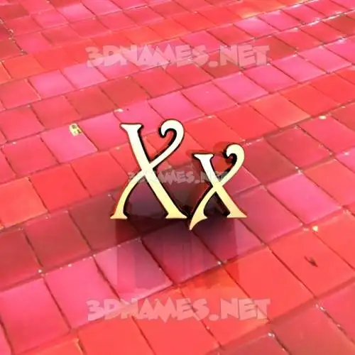 xx in Red Tiles style - 3D name wallpaper xx in Red Tiles style - 3D name wallpaper