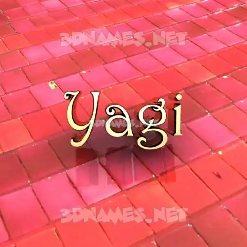 yagi in Red Tiles style - 3D name wallpaper yagi in Red Tiles style - 3D name wallpaper
