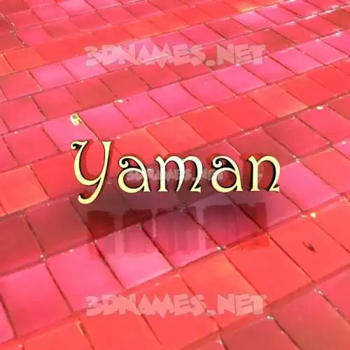 yaman in Red Tiles style - 3D name wallpaper yaman in Red Tiles style - 3D name wallpaper