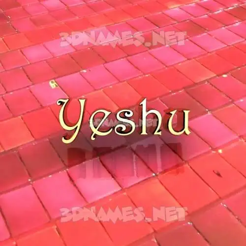 yeshu in Red Tiles style - 3D name wallpaper yeshu in Red Tiles style - 3D name wallpaper