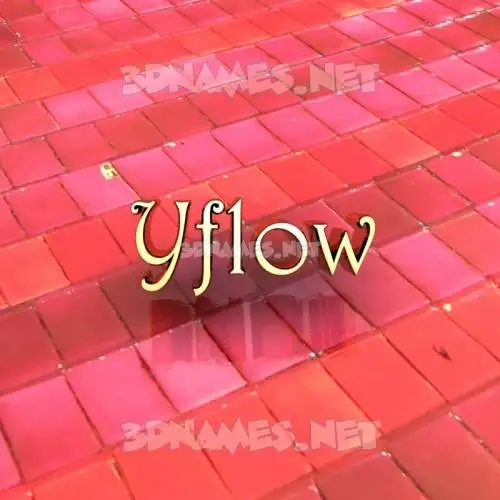 yflow in Red Tiles style - 3D name wallpaper yflow in Red Tiles style - 3D name wallpaper