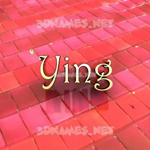 ying in Red Tiles style - 3D name wallpaper ying in Red Tiles style - 3D name wallpaper